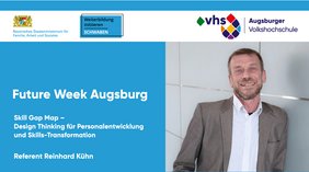 Reinhard Kühn, Weiterbildungsinitiator für Schwaben. Foto: Augsburger vhs Reinhard Kühn, Weiterbildungsinitiator für Schwaben. Foto: Augsburger vhs